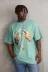 Unisex Baskılı Oversize T-Shirt - Mint Yeşili - XL - Mint Yeşili 3