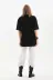 Unisex Bisiklet Yaka 20/1 Düz Oversize T-Shirt - Siyah - S - Siyah 4