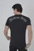 Unisex Göğüs File Aksesuarlı T-shirt - Siyah - S - Siyah 2