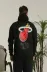 Unisex Kapşonlu Baskılı Sweetshirt - Siyah - 2XL - Siyah 1