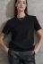 Unisex Kısa Kollu Bisiklet Yaka Basic Viskon Bluz 2