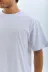Unisex Oversize Düz Bisiklet Yaka T-Shirt - Beyaz - S - Beyaz 3