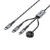 Unitek C14180A USB-C 3'ü 1 Arada 100W Şarj Kablosu 1,2m 1