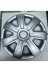 Universal ddggx 13'' İnç Esnek Jant Kapağı Renault/fiat/peugeot/citröen Uyumlu //4 Adet// (Amblem Hediye) 2