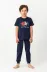 U.S. Polo Kısa Kol Pijama Takım US2441-4 Lacivert 1