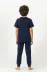 U.S. Polo Kısa Kol Pijama Takım US2441-4 Lacivert 4