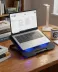 USB Girişli Laptop Soğutma Standı Çift Fan Mavi Işıklı Notebook Soğutucu 1