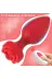 Uzaktan Kumandalı Gül Şekilli Anal Vibrator Kırmızı 2
