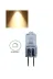 VEZALUX Vezalux 12v 20w Şeffaf 10 Lu 10'lu Paket 12V 20W Şeffaf Sarı Işık G4 Duylu Avize, Spot Ve Aspiratör İçin Kapsül Ampul Sarı Işık Ampul 3