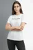 Wafıl Kumaş Tişört Regular Kalıp Bisiklet Yaka Baskılı Günlük Basic T-Shirt - Beyaz - M - Beyaz 1