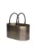WOODSHUT TYCJCRT01N172551805398948 Metal Gold Uzun Oval Kulplu Tasarım Şömine-  Soba Odun Depolama Saklama Kovası 1