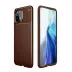 Xiaomi Mİ 11 Lite Kılıf Auto Focus Karbon Kapak - Kahverengi 1