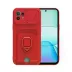Xiaomi Mi 11 Lite Kılıf Zuma Kartvizitli Yüzüklü Silikon - Kırmızı 1