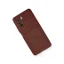 Xiaomi Poco F3 Kılıf Kelvin Kartvizitli Silikon - Bordo 2