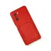 Xiaomi Poco F3 Kılıf Kelvin Kartvizitli Silikon - Kırmızı 2
