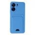 Xiaomi Redmi 13c Kılıf Kelvin Kartvizitli Silikon - Mavi 1
