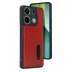 Xiaomi Redmi 15c 4g Sara Kartvizitli Deri Kılıf - Kırmızı 1