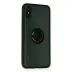 Xiaomi Redmi 9A Kılıf Montreal Yüzüklü Silikon Kapak - Siyah 2