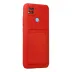 Xiaomi Redmi 9C Kılıf Kelvin Kartvizitli Silikon - Kırmızı 2