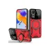 Xiaomi Redmi Note 11 Pro Kılıf Joy Lens Standlı Kapak - Kırmızı 1