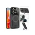 Xiaomi Redmi Note 13 Pro 4g Kılıf Joy Lens Standlı Kapak - Mor 3