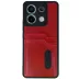 Xiaomi Redmi Note 13 Pro 5g Kılıf Sara Kartvizitli Deri Kılıf - Kırmızı 2