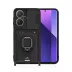 Xiaomi Redmi Note 13 Pro Plus Kılıf Zuma Kartvizitli Yüzüklü Silikon - Siyah 1