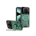 Xiaomi Redmi Note 14 Pro 4g Kılıf Joy Lens Standlı Kapak - Koyu Yeşil 1