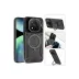 Xiaomi Redmi Note 14 Pro 4g Kılıf Joy Lens Standlı Kapak - Koyu Yeşil 2