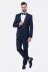 Yaka Pileli Koyu Lacivert Slim Fit Damatlık Takım Elbise | Wessi 3