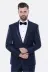 Yaka Pileli Koyu Lacivert Slim Fit Damatlık Takım Elbise | Wessi 4