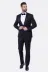 Yaka Pileli Lacivert Slim Fit Damatlık Takım Elbise | Wessi - 50 / Lacivert 3