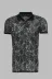 Yeşil Çiçek Desenli Polo Yaka T-shirt - Wessi 1