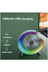 YNT İthalat EM-fan11 Masaüstü Vantilatör Usb Şarjlı Rgb Led Işıklı 3 Kademeli 180° Ayarlanabilir Soğutucu Fan Yeşil 2