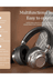YNT İthalat EM-kulaklıksiyah Metal Kulak Üstü Kablosuz Bluetooth Kulaklık Hybrid Anc Type-C Hızlı Şarj Bluetooth 6.0 2