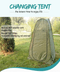 YNT İthalat RT-279 Kamp Alanı Duş Giyinme Wc Çadırı Fotoğrafcı Prova Kabini 190X120X120 4