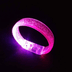 YNT İthalat SM-E158-P Pembe Led Işıklı Baskı Yapılabilen Pilli Bileklik Bilezik 1,5 Cm Genişlik 4