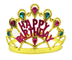 YNT İthalat SM-SMR-A039 Altın Renk Happy Birthday Yazılı Doğum Günü Tacı 60 Cm 1