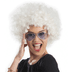 YNT İthalat SM-SMR-D019 Beyaz Renk Kıvırcık Afro Bonus Peruk 1