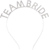 YNT İthalat SM-SMR-D082-TEAM Gümüş Kaplama Kristal Taşlı Team Bride Taç 16X17 Cm 1