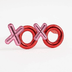 YNT İthalat SM-SMR-E184-K Kırmızı Renk Xoxo Yazılı Parti Gözlüğü 17X7 Cm 2