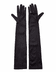 YNT İthalat SM-SMR-E198-G075 Siyah Renk Likralı Dirseğe Kadar Uzun Kumaş Eldiven 40 Cm 4