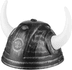 YNT İthalat SM-SMRVKNG-G Viking Başlığı Asteriks Başlığı Gümüş Renk 2