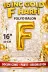 Zema parti 16incgold-f 16 İnç Gold F Harfi Folyo Balon 40 Cm Altın Doğum Günü Parti Dekorasyon 1